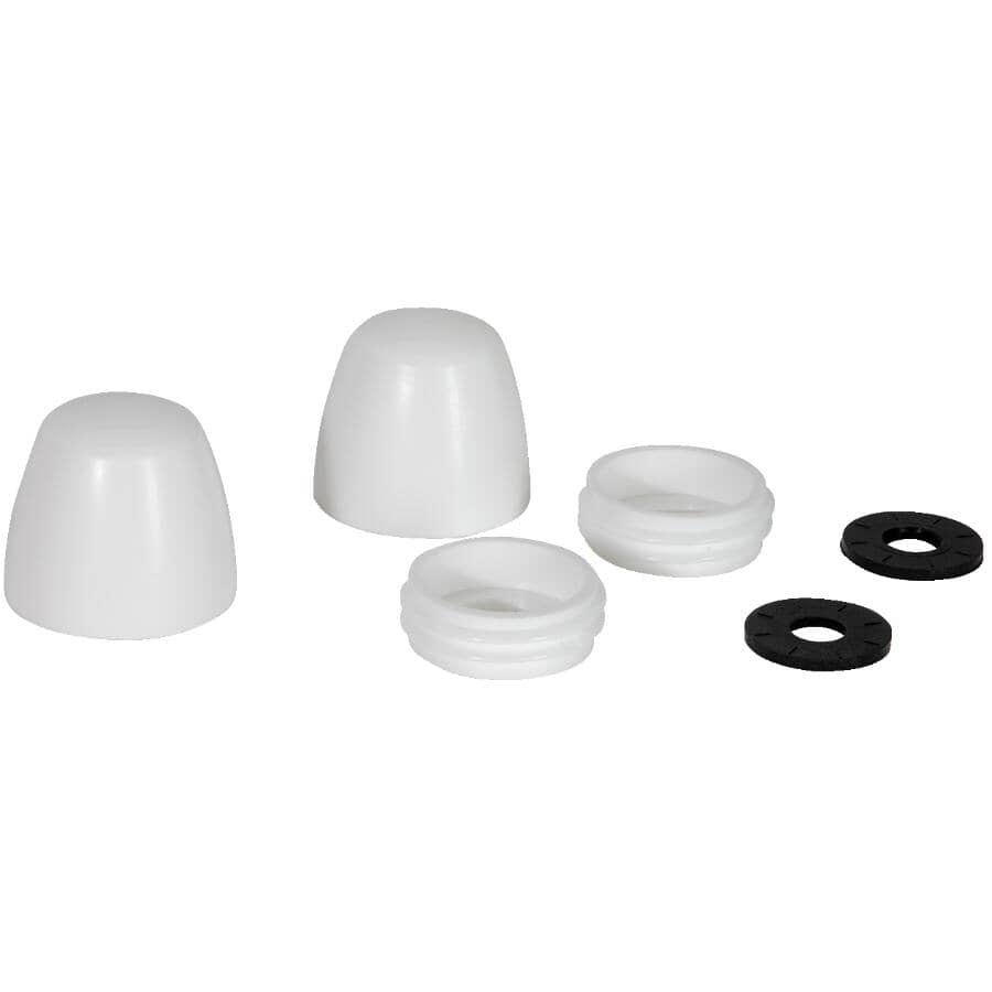 2 Pack Universal Secure Cap Toilet Bolt Caps