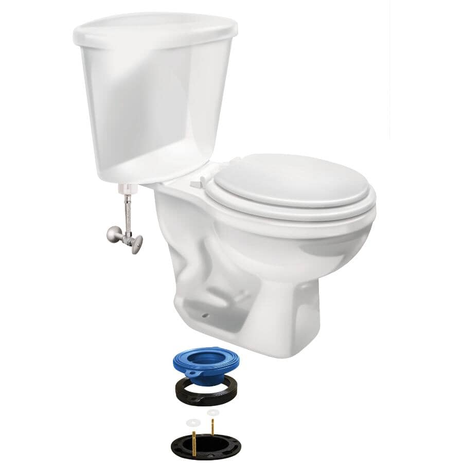 Wax Free Toilet Gasket with Bolts