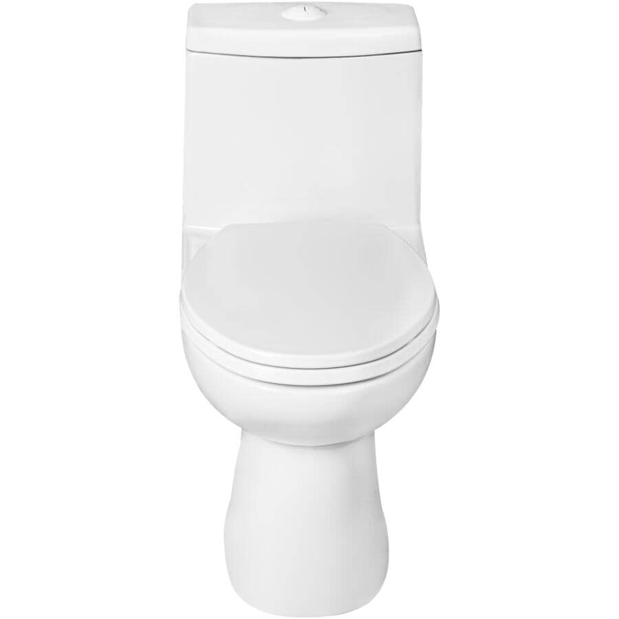 3 L/4.8 L Chaplin High Efficiency Dual Flush Elongated Toilet - White