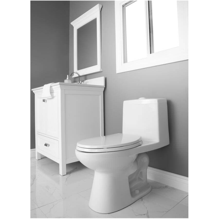 3 L/4.8 L Chaplin High Efficiency Dual Flush Elongated Toilet - White