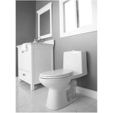 3 L/4.8 L Chaplin High Efficiency Dual Flush Elongated Toilet - White