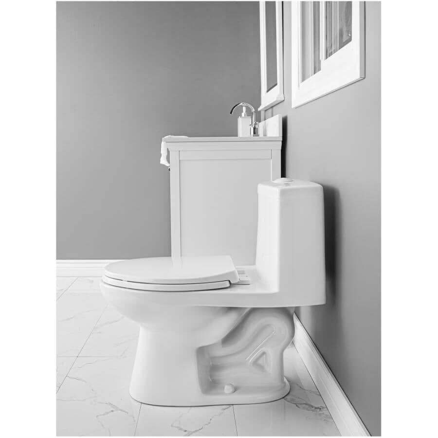 3 L/4.8 L Chaplin High Efficiency Dual Flush Elongated Toilet - White