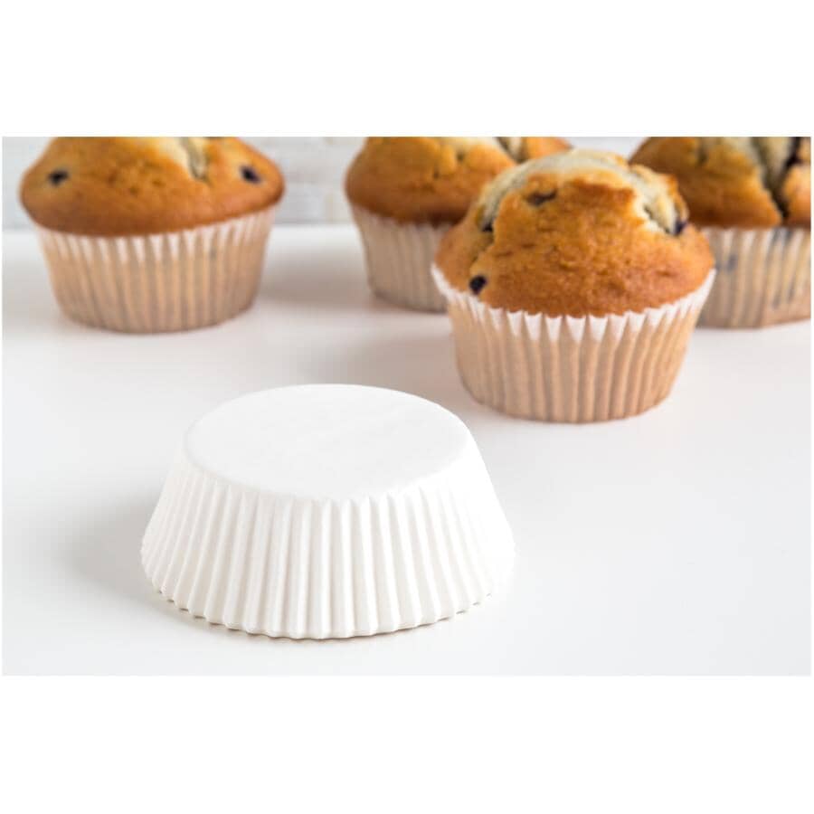 Large Baking Cups - White, 50 Pack