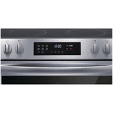 30" 5.3 cu. ft. Freestanding Smooth Top Electric Range (FCFE308CAS) - Convection + Self-Cleaning, Stainless Steel