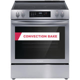 30" 5.3 cu. ft. Freestanding Smooth Top Electric Range (FCFE308CAS) - Convection + Self-Cleaning, Stainless Steel