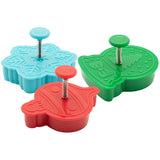 Christmas Spring loaded Cookie Cutters - 3 Piece
