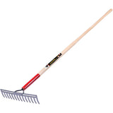 14 Tines Pro Heavy Duty Level Head Rake, with 63" Handle