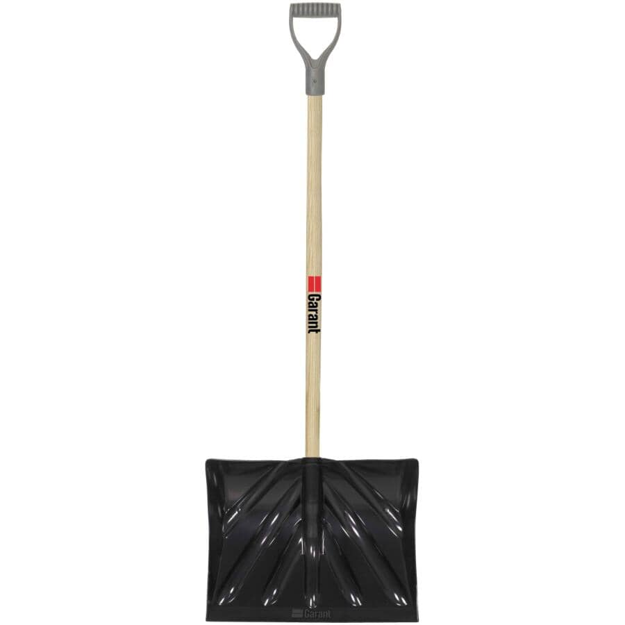 18" Poly Blade Snow Shovel - with D-Grip Handle