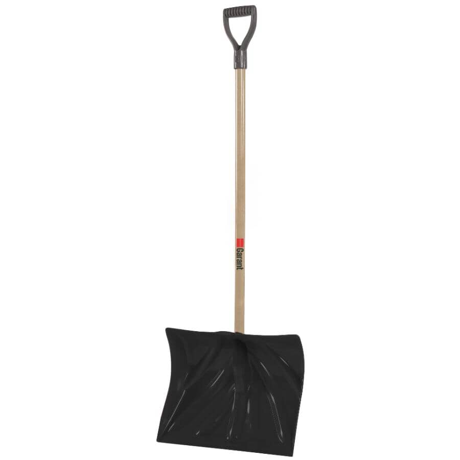 18" Poly Blade Snow Shovel - with D-Grip Handle