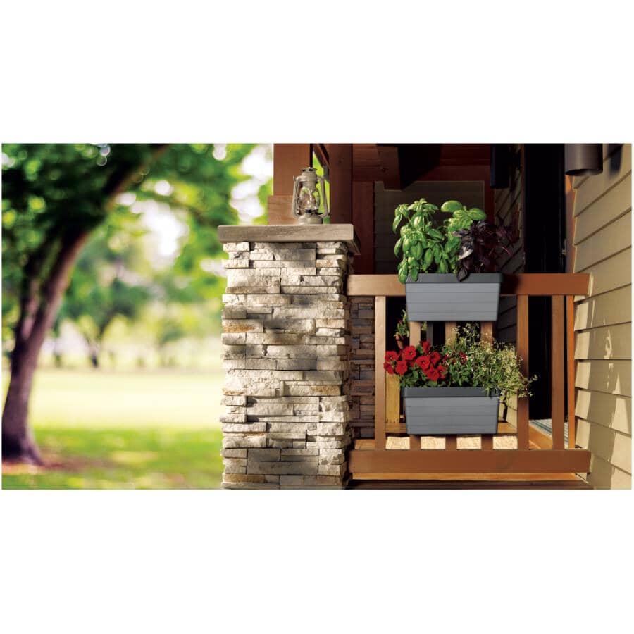 Botanica Hanging Garden with Straps - Grey, 2 Pack