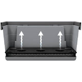 Botanica Hanging Garden with Straps - Grey, 2 Pack