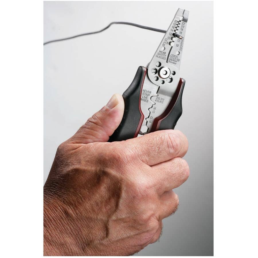 Voltage/Circuit Sensing Crimper/Stripper Multi Tool