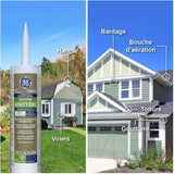 Gutter & Flashing Silicone II Sealant - Clear, 298 ml