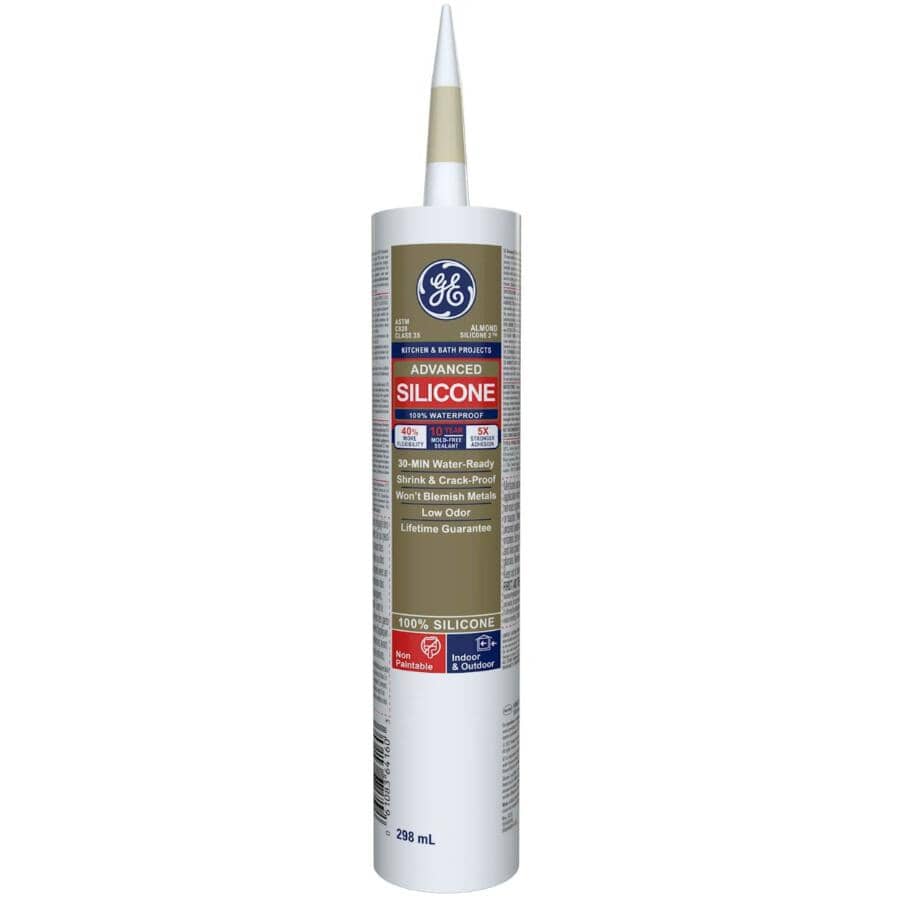 Kitchen & Bath Silicone II Sealant - Almond, 298 ml