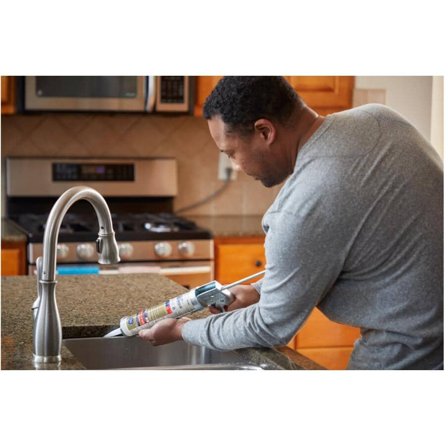 Kitchen & Bath Silicone II Sealant - Almond, 298 ml