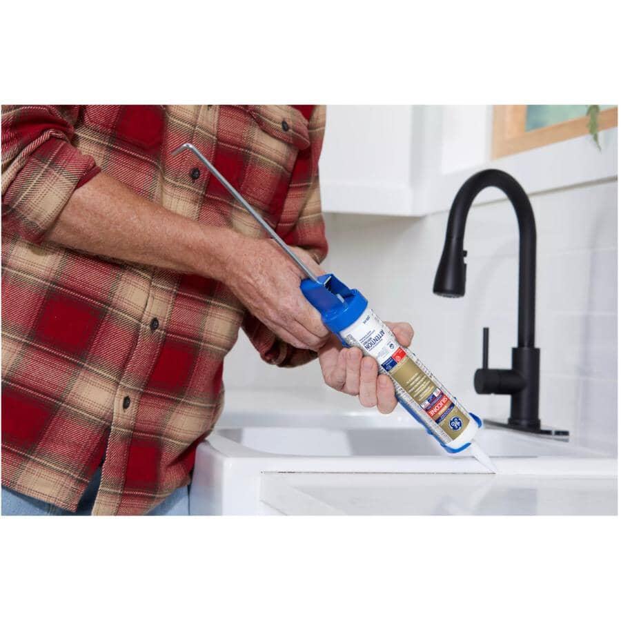 Kitchen & Bath Silicone II Sealant - Almond, 298 ml