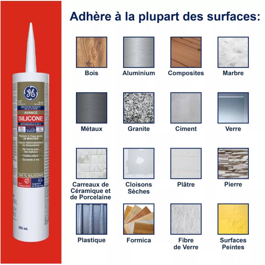 Kitchen & Bath Silicone II Sealant - Almond, 298 ml