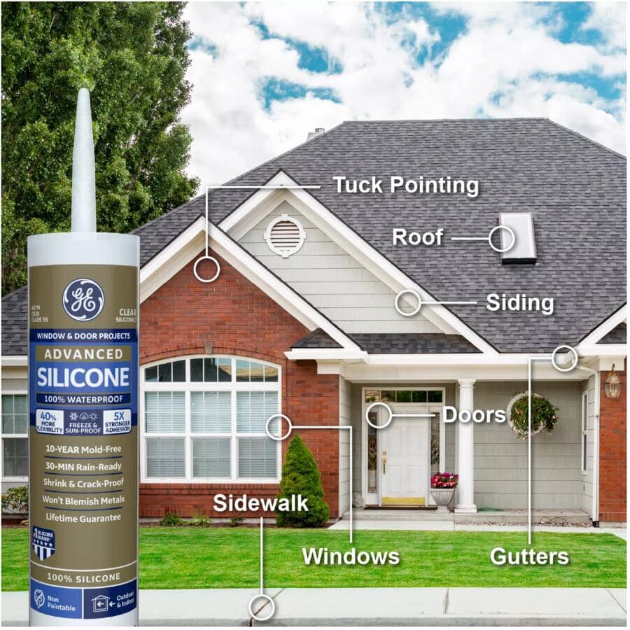 Multi Purpose Silicone II Sealant - Clear, 82.8 ml