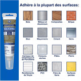 Multi Purpose Silicone II Sealant - White, 82.8 ml