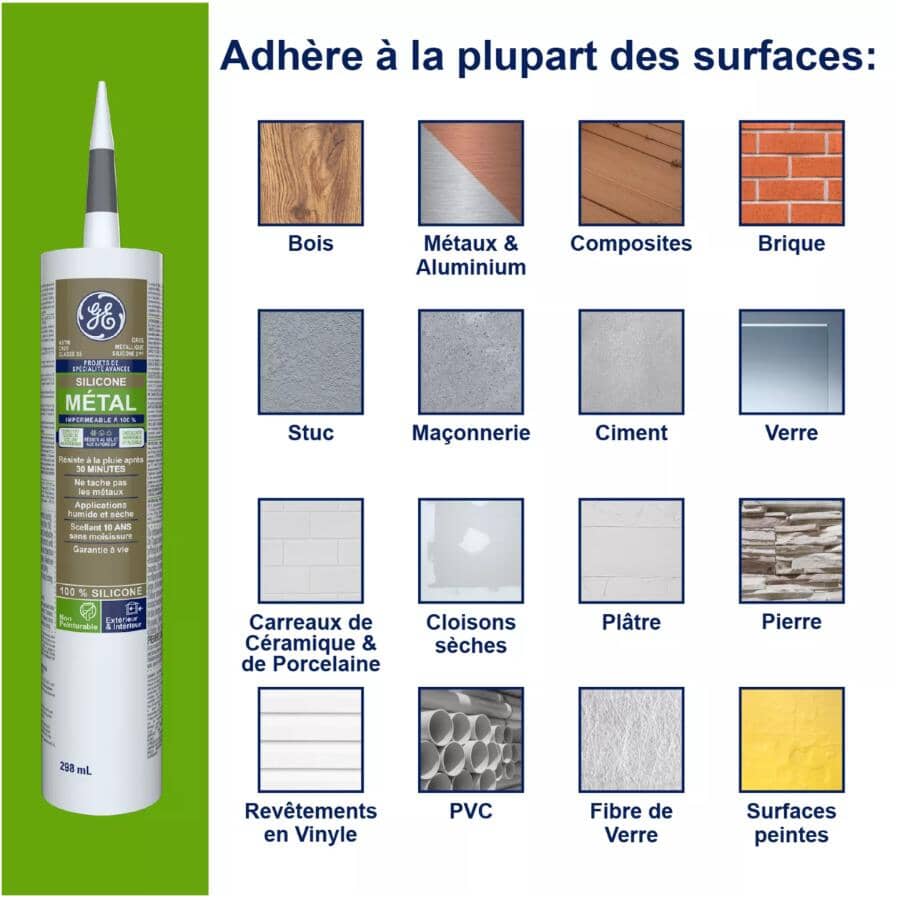 Multi Purpose Silicone II Sealant - Aluminum, 298 ml