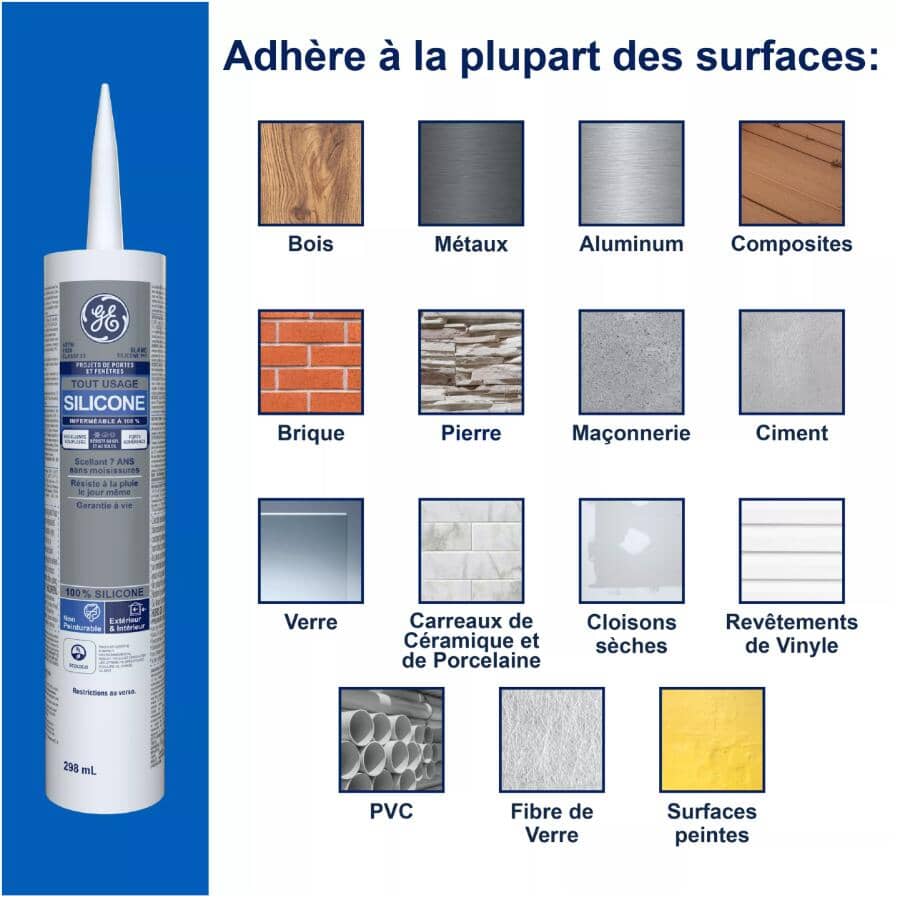 Window & Door All Purpose Silicone Sealant - Clear, 298 ml