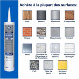 Window & Door All Purpose Silicone Sealant - Clear, 298 ml