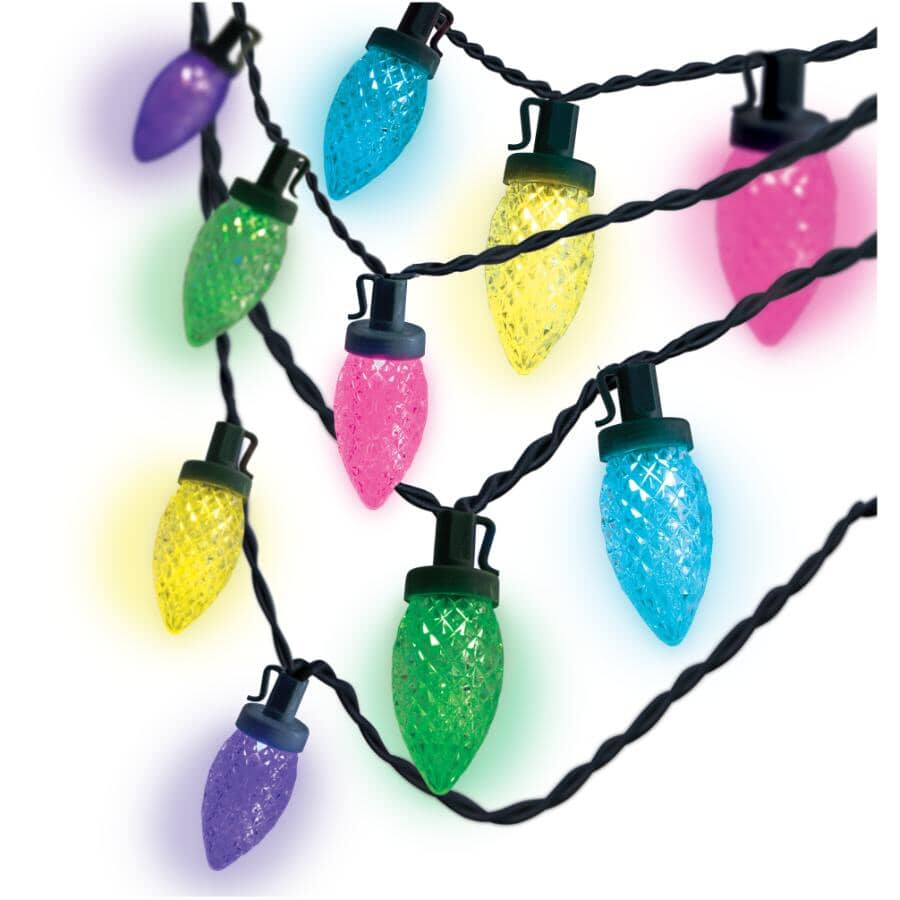 C9 Smart Light Set with Green Wire - 50 Colour Changing LEDs