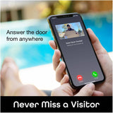 HD Video Security Doorbell - with Wi-Fi, Wired