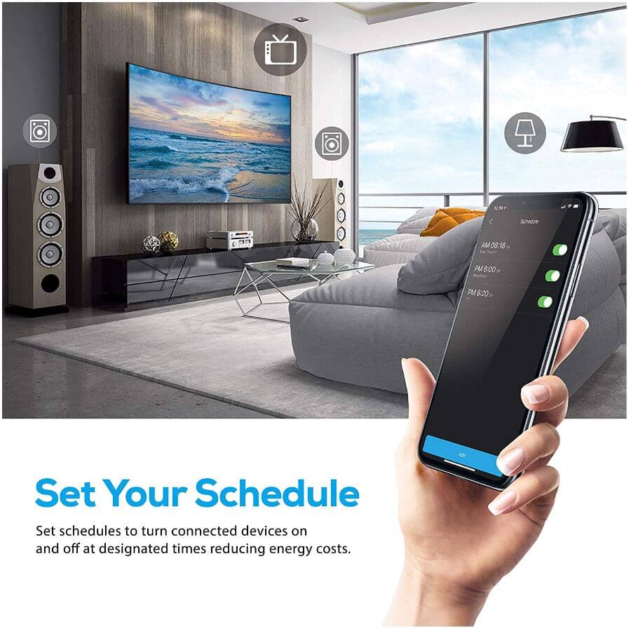 Switch & Charge Mini Smart Plug with 2 USB Ports