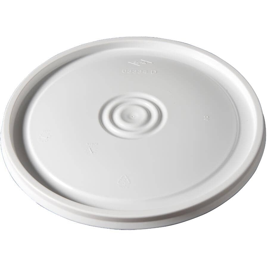 19 L Snap-On Pail Lid - White