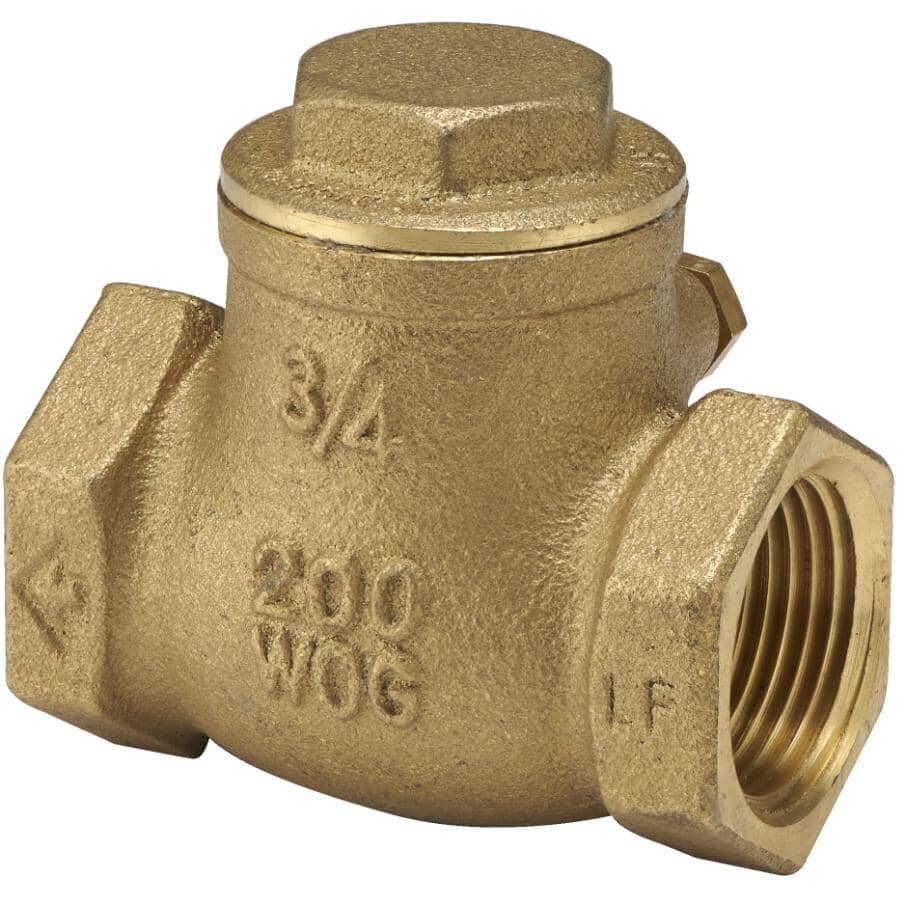 3/4" Swing Check Valve - Brass