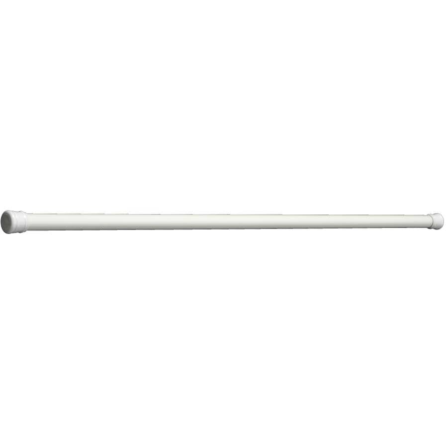 Adjustable Tension Shower Rod - White, 42" to 72"