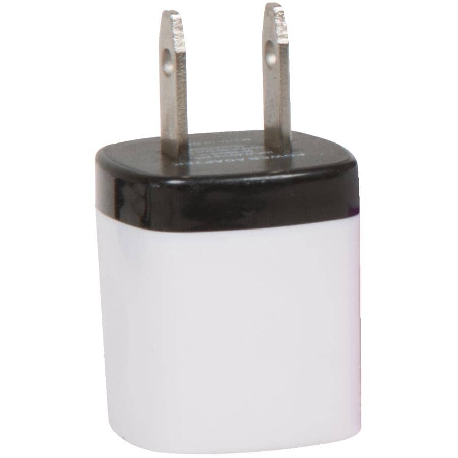AC Home USB Charging Adapter - 5V / 1.5 Amp, Assorted Colours