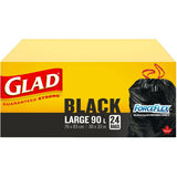 24 Pack 30" x 33" Large Black Garbage Bags