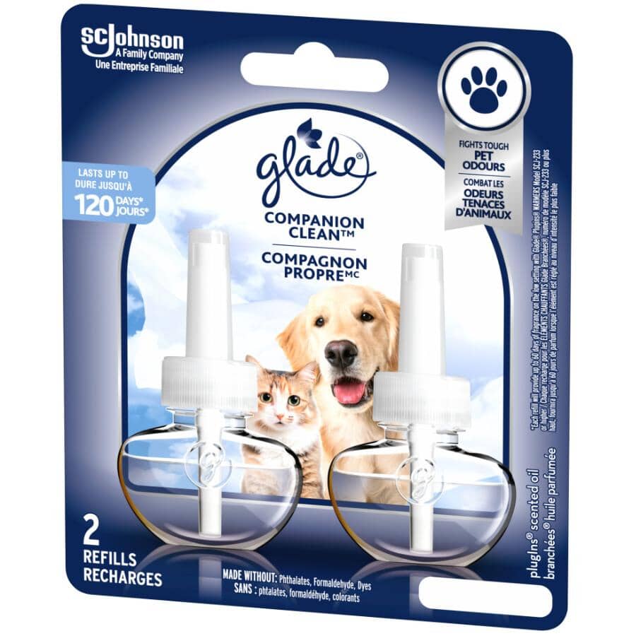 Pet Companion Clean Scented Oil Plug-In Air Freshener Refills - 2 Pack