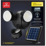 Solar Motion LED Security Light - Black, 1100 Lumens