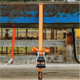 1500 lb Light Duty Ratchet Straps - 1" x 12', 4 Pack