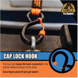 1500 lb Light Duty Ratchet Straps - 1" x 12', 4 Pack