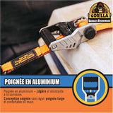 1500 lb Light Duty Ratchet Straps - 1" x 12', 4 Pack