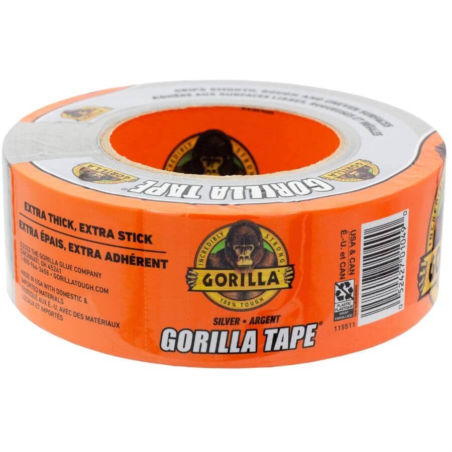 Heavy Duty Duct Tape - 1.88" x 30 yd (48 mm x 27.4 m), Silver