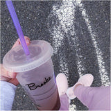 Reusable Silicone Straw Set - 6 Piece