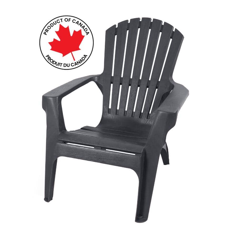 Commercial Grade Adirondack Chair - Flat Grey
