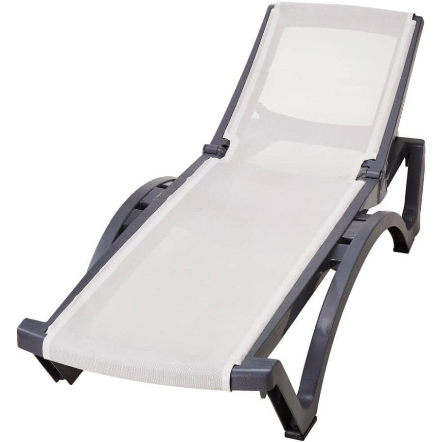 Grey Baja Sling Chaise Lounge