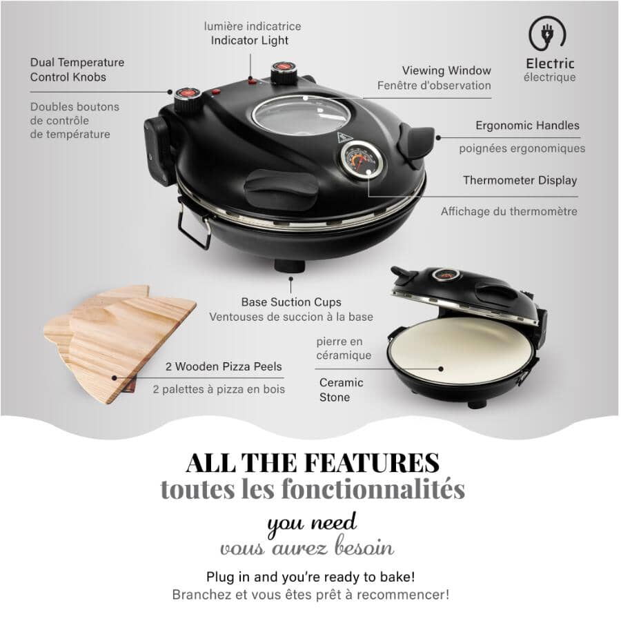 As Seen On TV Piezano Electric Pizza Oven - 1200W