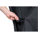 65" x 23" x 42" Black Polyester Barbecue Cover
