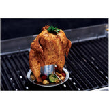 Stainless Steel BBQ Chicken Roaster - with Silicone Basting Brush