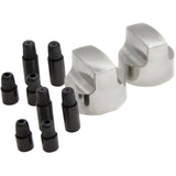 Universal BBQ Control Knobs - 2 Pack, Chrome