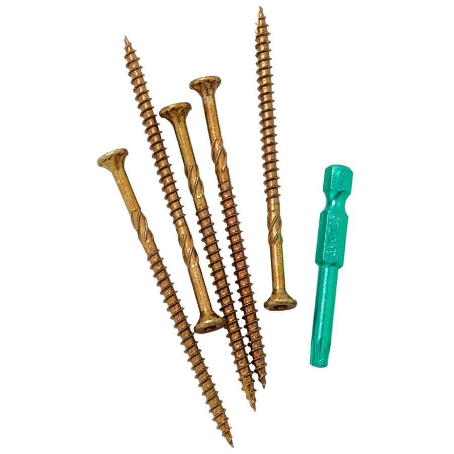 #10 x 2-1/2" Climatek Star Drive R4 Structural Wood Screws - 470 Pack