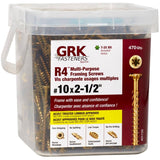 #10 x 2-1/2" Climatek Star Drive R4 Structural Wood Screws - 470 Pack