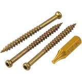 100 Pack #8 x 2" Climatek Star Drive Trim Finishing Wood Screws